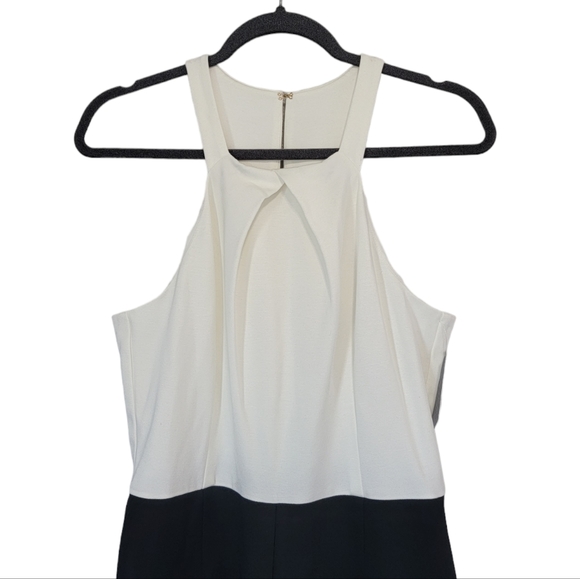 🎄SALE🎄NWT Trina Turk black & white halter jumpsuit - Picture 4 of 7
